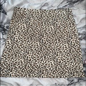 SHEIN Leopard Print Mini Skirt